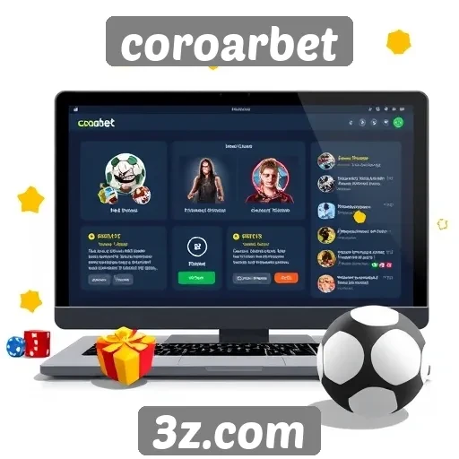 Novos recursos interativos no site Coroarbet